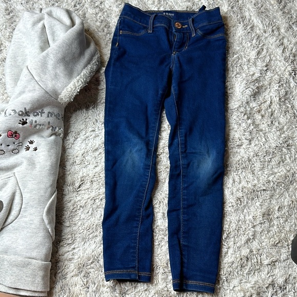 7 hello Kitty sweatshirt hoodie, Old Navy jegging like new denim jeans - Picture 9 of 12